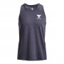 mini: Męski top treningowy Under Armour Project Rock Print Ftd Tk - grafitowy (6)