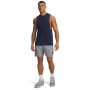 mini: Męski top treningowy Under Armour UA Left Chest Cut Off Tank - granatowy (4)