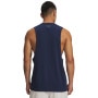 mini: Męski top treningowy Under Armour UA Left Chest Cut Off Tank - granatowy (2)