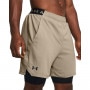 mini: Męskie spodenki treningowe Under Armour UA Vanish Woven 2in1 Shorts - beżowe (4)