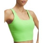 mini: Damski top treningowy Under Armour Project Rock Fitted Bra Tank - zielony  (3)