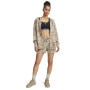 mini: Damskie spodenki treningowe Under Armour Project Rock Terry Short - beżowe (1)