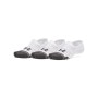 Obrazek dla: UNDER ARMOUR Skarpetki stopki treningowe (3pack) uniseks Under Armour New UA Perf Tech 3pk ULT  białe Biały