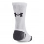 mini: Skarpetki treningowe uniseks (3-pack) Under Armour UA Performance Cotton Mid - białe (3)