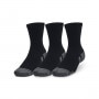 mini: Skarpetki treningowe uniseks (3-pack) Under Armour UA Performance Cotton Mid - czarne (1)