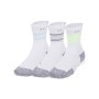  UNDER ARMOUR Skarpetki do biegania uniseks (3pack) Under Armour UA AD Run Cushion 3pk Crew  białe Biały