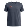 Obrazek dla: UNDER ARMOUR Chłopięcy tshirt z nadrukiem Under Armour UA B Logo Wordmark SS  szary Szary