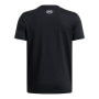 mini: Chłopięcy t-shirt z nadrukiem Under Armour UA B Logo Wordmark SS - czarny (2)