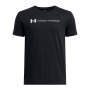 mini: Chłopięcy t-shirt z nadrukiem Under Armour UA B Logo Wordmark SS - czarny (1)