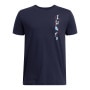 mini: Chłopięcy t-shirt z nadrukiem Under Armour UA B Portal Logo SS - granatowy (1)