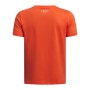 mini: Chłopięcy t-shirt z nadrukiem Under Armour UA B Split Big Logo SS - pomarańczowy (2)