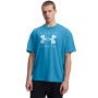 mini: Męski t-shirt z nadrukiem Under Armour UA M Hw Os Branded Ss - niebieski (1)