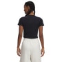 mini: Damski t-shirt crop top Under Armour UA Rival Rib Baby Tee - czarny (2)