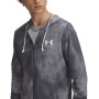 mini: Męska bluza dresowa rozpinana z kapturem Under Armour UA Rival Terry AOP FZ Q1 - szara (3)