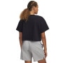mini: Damski t-shirt crop-top z nadrukiem Under Armour UA W Varsity Mix HW SS Crop - czarny (2)