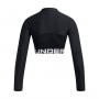 mini: Damski longsleeve treningowy Under Armour Heatgear Rib 1/4 Zip Ls - czarny (4)