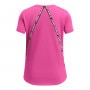 mini: Dziewczęca koszulka treningowa Under Armour Knockout Tee - różowa (2)