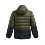 mini: Męska kurtka z puchem naturalnym Under Armour Legend Down Hooded Jacket - oliwkowa/khaki (6)