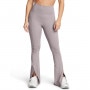 Damskie spodnie treningowe Under Armour Meridian Kick Flare Pant - beżowe