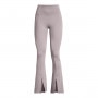 Damskie spodnie treningowe Under Armour Meridian Kick Flare Pant - beżowe