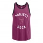 Męski top treningowy Under Armour Project Rock Mesh Tank Boh - fioletowy