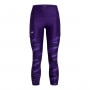 mini: Damskie legginsy treningowe Under Armour Tech Print Panel Ankle - fioletowe (5)