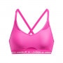 Biustonosz treningowy Under Armour UA Crossback Low Bra - różowy