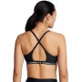 Biustonosz treningowy Under Armour UA Crossback Low Bra - czarny