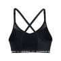 Biustonosz treningowy Under Armour UA Crossback Low Bra - czarny