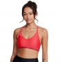 Biustonosz treningowy Under Armour UA Crossback Low Bra - czerwony