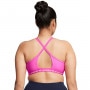 Biustonosz treningowy Under Armour UA Crossback Low Bra - różowy