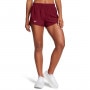 mini: Damskie spodenki do biegania Under Armour UA Fly By 3'' Shorts - czerwone (2)