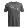 mini: Męski t-shirt z nadrukiem Under Armour UA Gl Foundation Update Ss - szary (3)