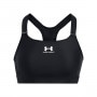 Biustonosz treningowy Under Armour UA HeatGear High - czarny