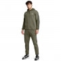 mini: Męska bluza dresowa nierozpinana z kapturem Under Armour UA Icon Fleece Hd Taping - khaki (3)