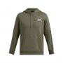mini: Męska bluza dresowa nierozpinana z kapturem Under Armour UA Icon Fleece Hd Taping - khaki (5)