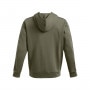 mini: Męska bluza dresowa nierozpinana z kapturem Under Armour UA Icon Fleece Hd Taping - khaki (6)