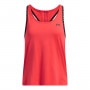 Damski top treningowy Under Armour Knockout Tank - czerwony