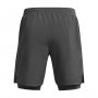 mini: Męskie spodenki do biegania Under Armour UA Launch 7'' 2-IN-1 Short - szare (7)