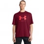  UNDER ARMOUR Męski tshirt z nadrukiem Under Armour UA M Hw Os Branded Ss  bordowy Bordowy