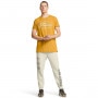 mini: Męski t-shirt z nadrukiem Under Armour Project Rock Made Not Born Short Sleeve - żółty  (3)