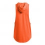 mini: Męski top treningowy Under Armour UA Men's Project Rock Sleeveless Hoodie - pomarańczowy  (4)