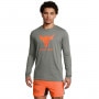 UNDER ARMOUR Męski longsleeve treningowy Under Armour Project Rock Brahma Bull Ls  zielony Zielony