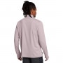 mini: Męski longsleeve do biegania Under Armour UA Trail Run Quarter Zip - beżowy (2)
