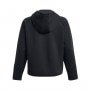 mini: Damska bluza treningowa rozpinana z kapturem Under Armour Unstoppable Fleece FZ - czarna (6)