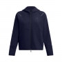 mini: Damska bluza treningowa rozpinana z kapturem Under Armour Unstoppable Flc Txt Fz - granatowa (5)