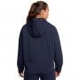 mini: Damska bluza treningowa rozpinana z kapturem Under Armour Unstoppable Flc Txt Fz - granatowa (2)