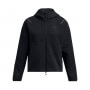 mini: Damska bluza treningowa rozpinana z kapturem Under Armour Unstoppable Flc Txt Fz - czarna (4)