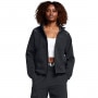 Obrazek dla: UNDER ARMOUR Damska bluza treningowa rozpinana z kapturem Under Armour Unstoppable Flc Txt Fz  czarna Czarny