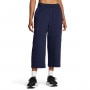 Damskie spodnie dresowe Under Armour Unstoppable Txt Wide Leg Crop - granatowe